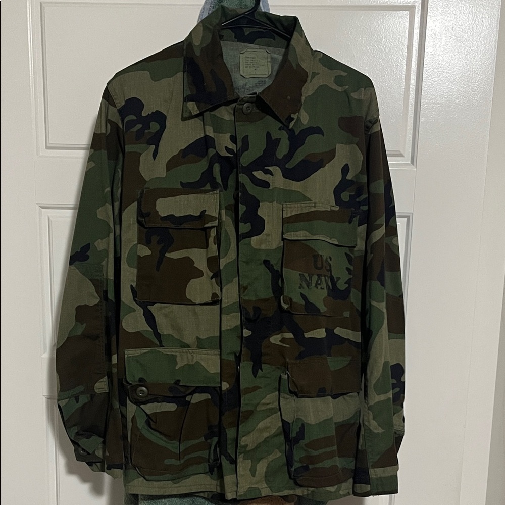 Camouflage Military Jacket (VINTAGE)